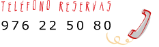 Teléfono Rerservas